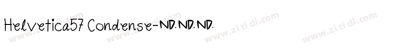 Helvetica57 Condense字体转换